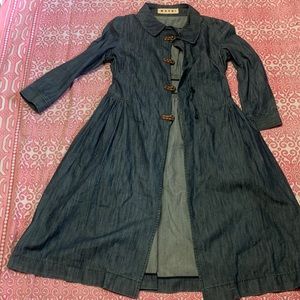Marni denim dress coat